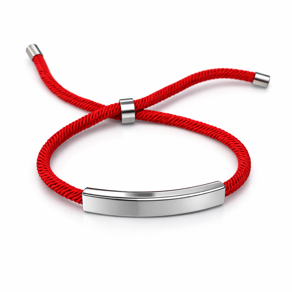 💎 Bracelet personnalisé L’Éclat – lien textile & acier inoxydable