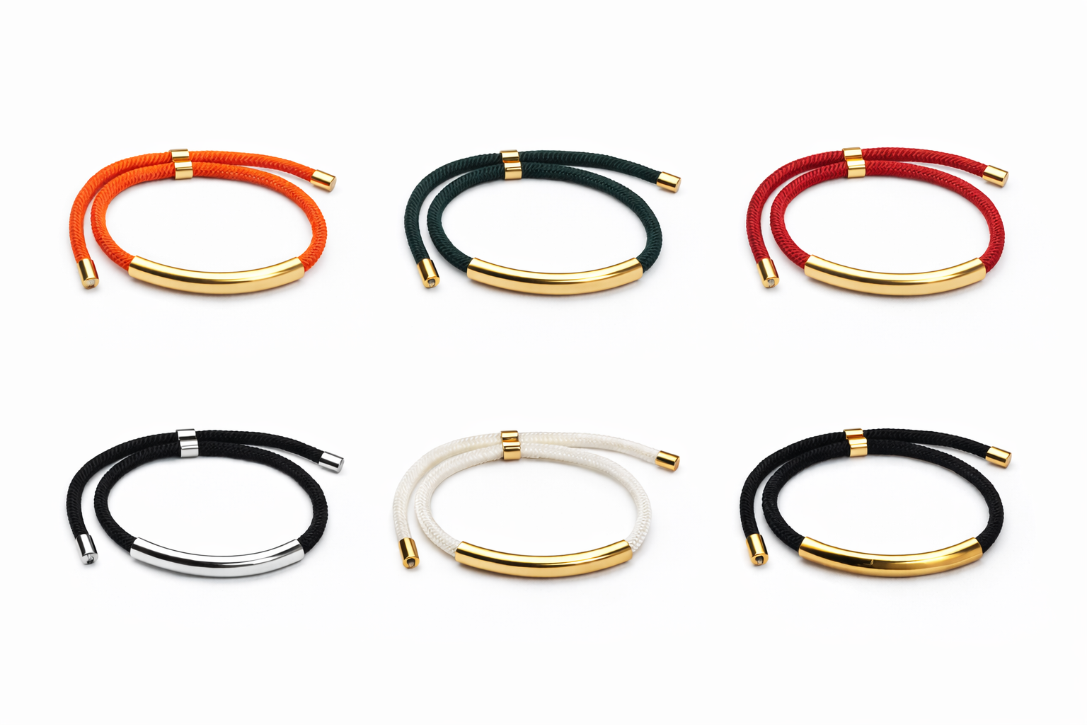 💎 Bracelet personnalisé L’Éclat – lien textile & acier inoxydable